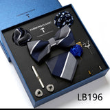 Luxury Gift Box Men's Tie Set Luxurious Silk Tie Necktie Set for Men- 8pcs