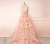 NEW 2022 Gorgeous Blush Pleated Sweetheart Princess Ball Gown Corset Adjustable Tie-back Evening Dresses