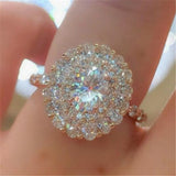 18K Rose Gold 3 Carats Gemstone Wedding Luxury Jewelry