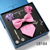 Luxury Gift Box Men's Tie Set Luxurious Silk Tie Necktie Set for Men- 8pcs