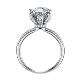 Certified 5 Carat Diamond Engagement Ring Moissanite Wedding Band AU750 D Color VVS1