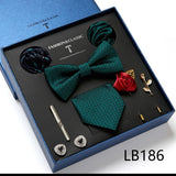 Luxury Gift Box Men's Tie Set Luxurious Silk Tie Necktie Set for Men- 8pcs