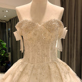New Arrival 2021 off shoulder bridal dress