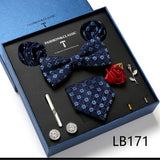 Luxury Gift Box Men's Tie Set Luxurious Silk Tie Necktie Set for Men- 8pcs