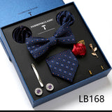 Luxury Gift Box Men's Tie Set Luxurious Silk Tie Necktie Set for Men- 8pcs