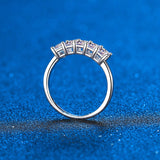 2.5CT VVS1 Emerald Cut Moissanite Engagement Ring