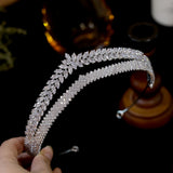 Luxurious Handmade Tiara Wedding Crown -Cleo