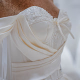 Luxury Princess 2023 model Wedding Dress Off the Shoulder Lace Appliques