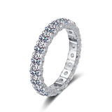 Infinite Elegant Moissanite Wedding Band Ring Full Eternity Band