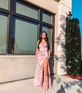 New Sling Sleeveless Slim Fit Open Back Slit Sexy Dress