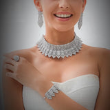 4-piece Handmade Swarovski African/Indian inspired Jewelry Sets made in Dubai