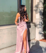 New Sling Sleeveless Slim Fit Open Back Slit Sexy Dress