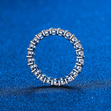 Infinite Elegant Moissanite Wedding Band Ring Full Eternity Band