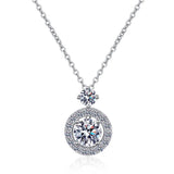 Elegant 1.4ct Flawless Moissanite Pendant Necklace - fine Jewelry