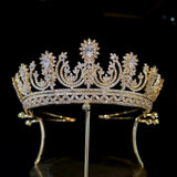 Luxury Handmade Crystal Wedding Crown- Queen Arias
