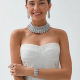 4-piece Handmade Swarovski African/Indian inspired Jewelry Sets made in Dubai