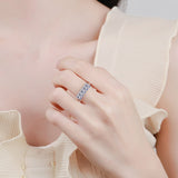 2.5CT VVS1 Emerald Cut Moissanite Engagement Ring