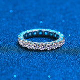 Infinite Elegant Moissanite Wedding Band Ring Full Eternity Band