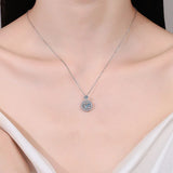 Elegant 1.4ct Flawless Moissanite Pendant Necklace - fine Jewelry