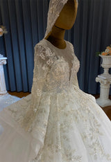 Elegant Heavy Beaded/Crystal Ball Gown