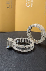 Viral Custom 35.2Ct Wedding Ring VVS1 Grade GRA/ IGI