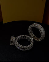 Viral Custom 35.2Ct Wedding Ring VVS1 Grade GRA/ IGI