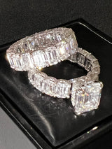 Viral Custom 35.2Ct Wedding Ring VVS1 Grade GRA/ IGI