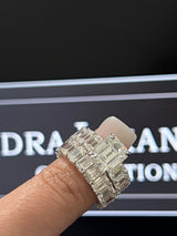 Viral Custom 35.2Ct Wedding Ring VVS1 Grade GRA/ IGI