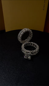 Viral Custom 35.2Ct Wedding Ring VVS1 Grade GRA/ IGI