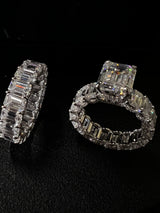 Viral Custom 35.2Ct Wedding Ring VVS1 Grade GRA/ IGI