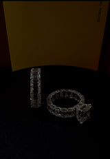 Viral Custom 35.2Ct Wedding Ring VVS1 Grade GRA/ IGI