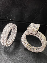 Viral Custom 35.2Ct Wedding Ring VVS1 Grade GRA/ IGI