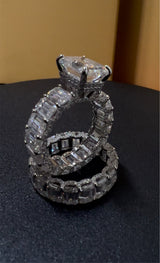 Viral Custom 35.2Ct Wedding Ring VVS1 Grade GRA/ IGI