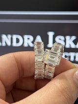 Viral Custom 35.2Ct Wedding Ring VVS1 Grade GRA/ IGI