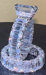 Viral Custom 35.2Ct Wedding Ring VVS1 Grade GRA/ IGI