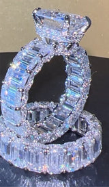 Viral Custom 35.2Ct Wedding Ring VVS1 Grade GRA/ IGI