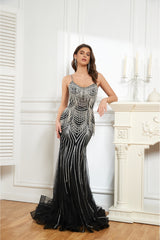 NR24037 Hand beaded Rhinestones high couture evening dress