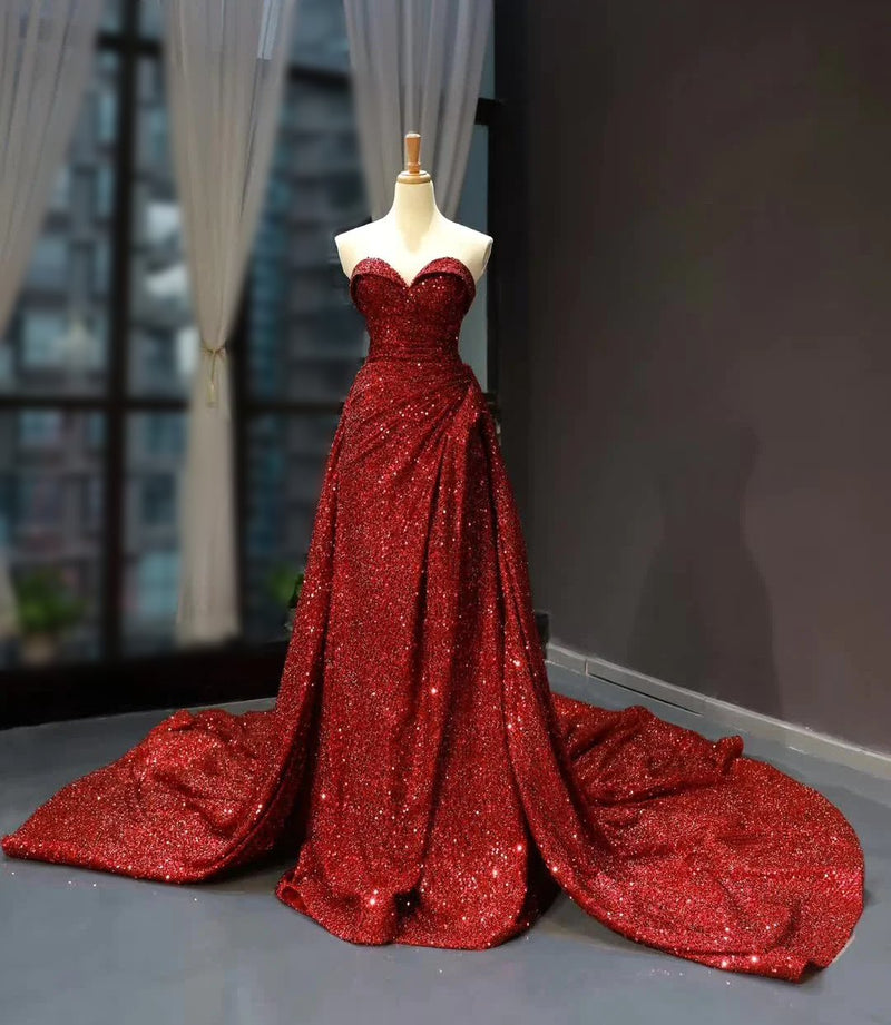 High End High Fashion Couture Design -Red carpet or Gala CUSTOM SIZE / RED High End High Fashion Couture Design -Red carpet or Gala CUSTOM SIZE / RED