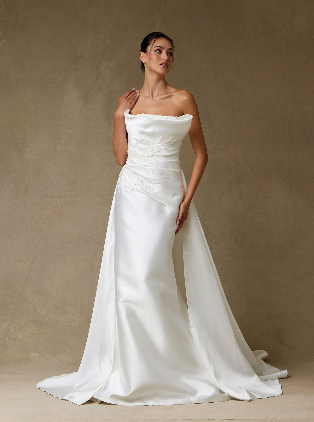 wedding dress rental long beach ca Sexy Beach Ivory Lace Wedding Dresses With Slit Backless main image 1