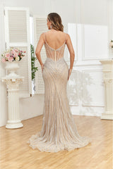 NEW Elegant hand beaded Evening gown NR24047