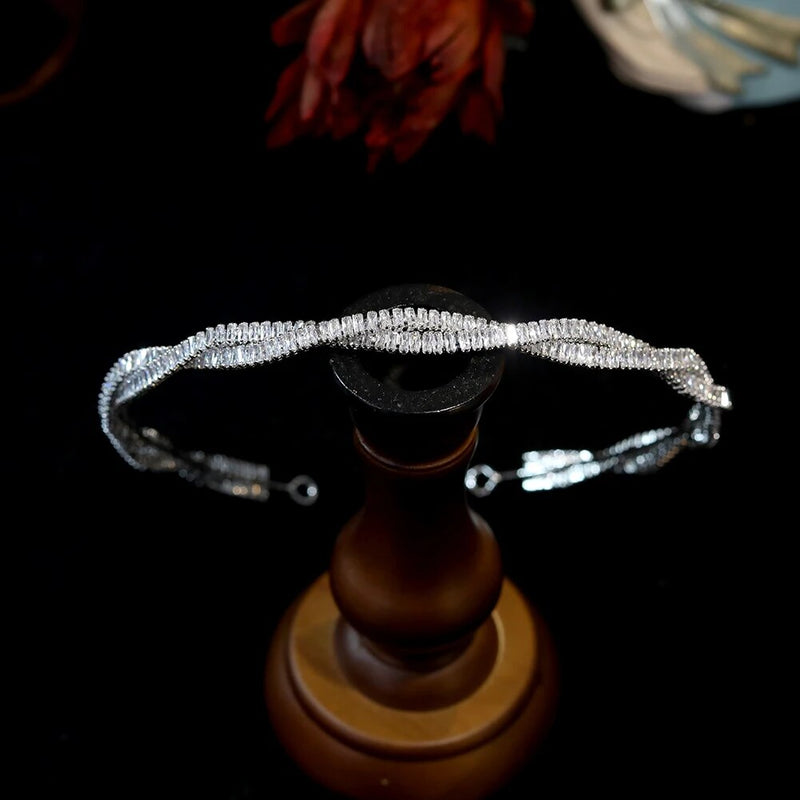 Beautiful Crystal Headband For Wedding -Tiara Band