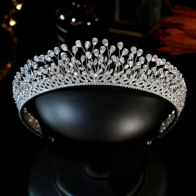 Beautiful hand Crafted Swarovski  Crystal Elements wedding Crown- Elowen