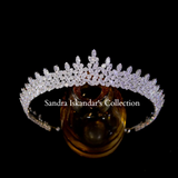 Beautiful Hand-made Swarovski Crystal Bridal Crown- Hope