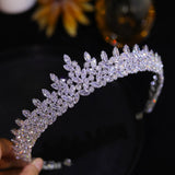 Beautiful Hand-made Swarovski Crystal Bridal Crown- Hope