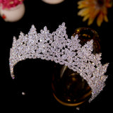 Swarovski Crystal Hand-made Bridal Crown- Adaline