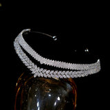 Luxurious Handmade Tiara Wedding Crown -Cleo
