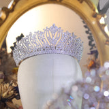 Swarovski Elements Crystal Bridal Crown- Janine