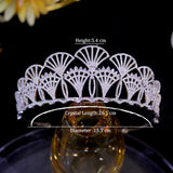 Limited Stock left- Elegant shaped swarovski crystal elements Bridal Tiaras