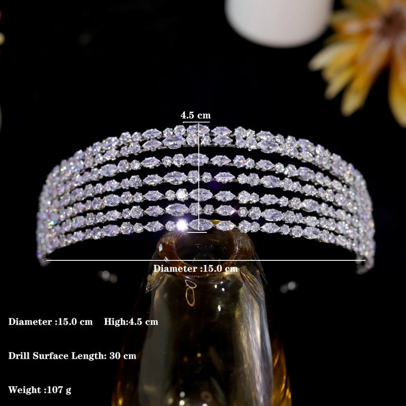 Beautifful Handcrafted Swarovski Bridal Head Band- Anny