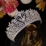 Swarovski Elements Crystal Bridal Crown- Janine